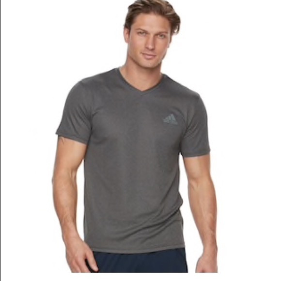 adidas v neck t shirts men's